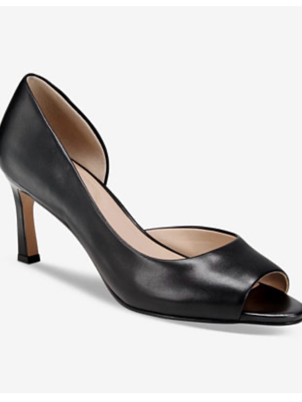 Giani Bernini Women's Valorr Peep Toe d'Orsay Leather Pumps size 9.5